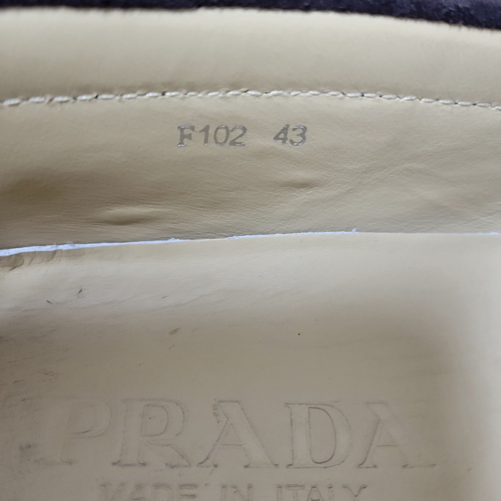 PRADA DRIVER Brown Loafers Style F102 Size 43EU 10US Men's - Picture 8 of 9